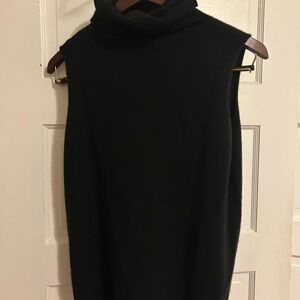 Ralph Lauren Black Sleeveless Turtleneck Sweater